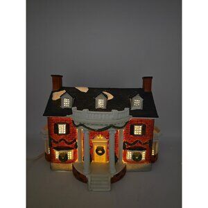 Lemax Christmas Village Colonial Lighted House Porcelain Building 1993 Holiday